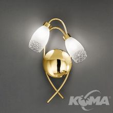 Carla kinkiet 2x28W G9 230V mosiądz